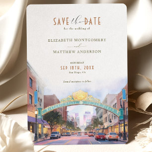 Elegant San Diego, Kalifornien, Rett-the-Date Einladung