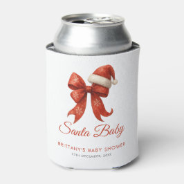 Elegant Santa Baby Duwer Red Bow Weihnachten Dosenkühler