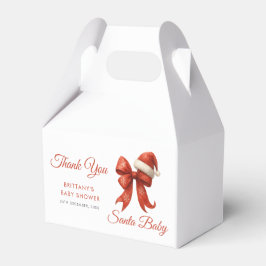 Elegant Santa Baby Duwer Red Bow Weihnachten Geschenkschachtel
