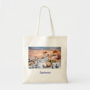 Elegant Santorini Griechenland Landschaftlich Tragetasche