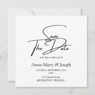 Elegant Save the Date Design