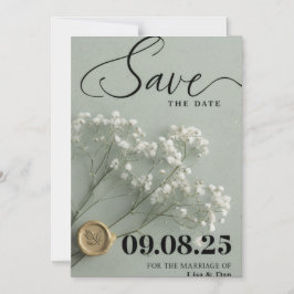 Elegant Save the Date Wedding Invitation Magneteinladung