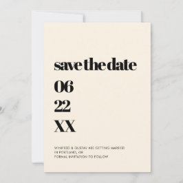 Elegant & schick minimalistisch Save the Date