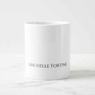 Elegant Schlicht Einfach Minimalistisch Ihren Name Jumbo-Tasse
