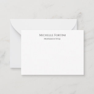 Elegant Schlicht Einfach Minimalistisch Mitteilungskarte