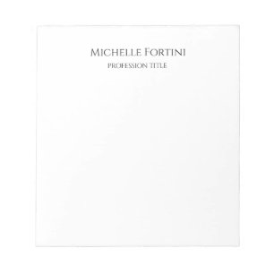 Elegant Schlicht Einfach Minimalistisch Notizblock