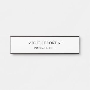 Elegant Schlicht Einfach Minimalistisch Türschild