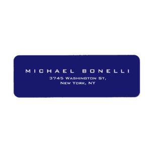 Elegant Schlicht Midnight Blue