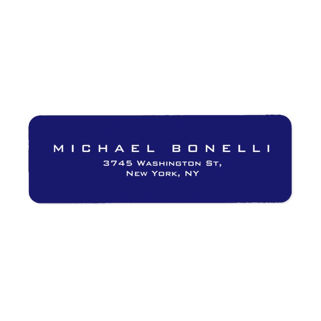 Elegant Schlicht Midnight Blue (Vorne)
