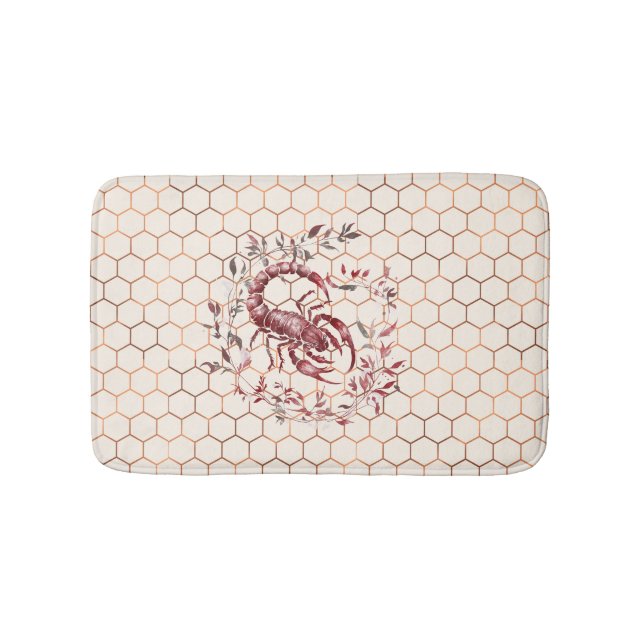 Elegant Scorpio Badematte (Vorderseite)