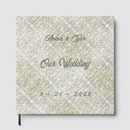 Elegant Scribble Pattern Gästebuch