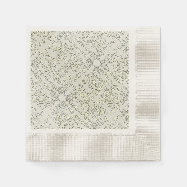 Elegant Scribble Serviette (Vorderseite)