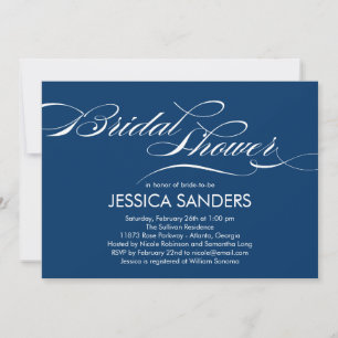 Élégant Script Bridal Shower Invitation