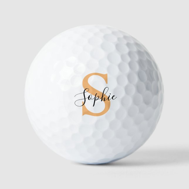 Elegant Script Custom Name Personalized Gift Golfball (Vorderseite)