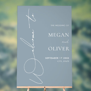 Élégant script de calligraphie Mariage Bienvenue