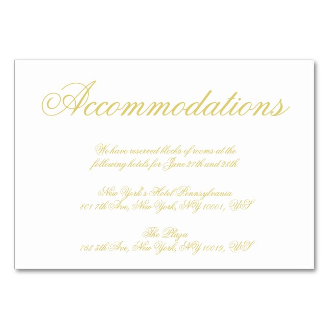 Elegant Script Island Citrus Accommodation Cards Tischnummer (Vorderseite)