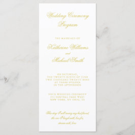 Elegant Script Island Citrus Wedding Programs Programm