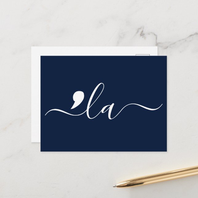 Elegant Script Kamala Harris für Präsident Postkarte (Vorderseite/Rückseite Beispiel)