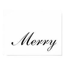 Elegant Script Merry Christmas