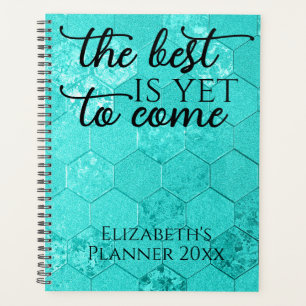 Élégant Script moderne Carrelage Turquoise Citatio