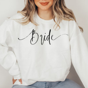 Élégant script moderne Sweatshirt de mariée