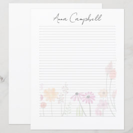 Elegant Script Monogram Personalized Stationery