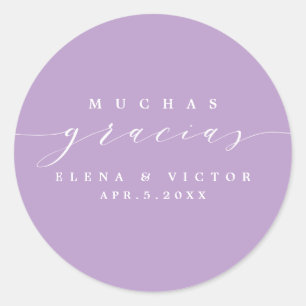 ELEGANT SCRIPT MUCHAS GRACIAS DANK IHNEN STICKER