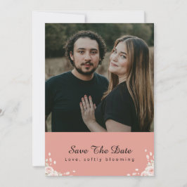 Elegant Script Photo Wedding Save the Date Invite 