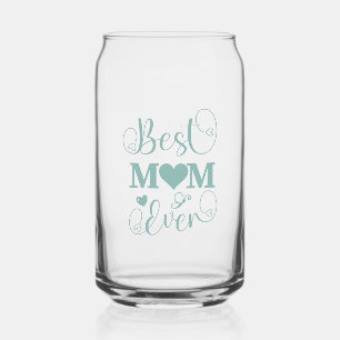 Élégant script turquoise "Best Mom Ever"