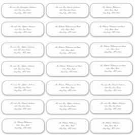 Elegant Script Wedding Envelope Address Stickers Aufkleber