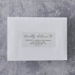 Elegant Script Wedding Guest Address Labels<br><div class="desc">These elegant script wedding guest address labels are perfect for a simple wedding. The minimalist black and white design features fancy romantic typography with modern glam style. Customizable in any color. Keep the design minimal and classy, as is, or personalize it by adding your own graphics and artwork. Customize each...</div>