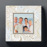 Elegant Seashell Beach Marine Personalized Photo Fotoplatte<br><div class="desc">This elegant design features your favorite photo surrounded by a frame of seashells and coral #home #decor #homedecor #nautical #marine #seashells #coral #interiors #homeinteriors #design #designer #plaques #signs #family #gift #gifts #personalizedgifts #photogifts #beachhouse #houseboat #sailing #sailboat #yacht #love #nauticaldecor</div>