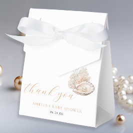 Elegant Seashell Pearl Baby Shower Fevor Box Geschenkschachtel