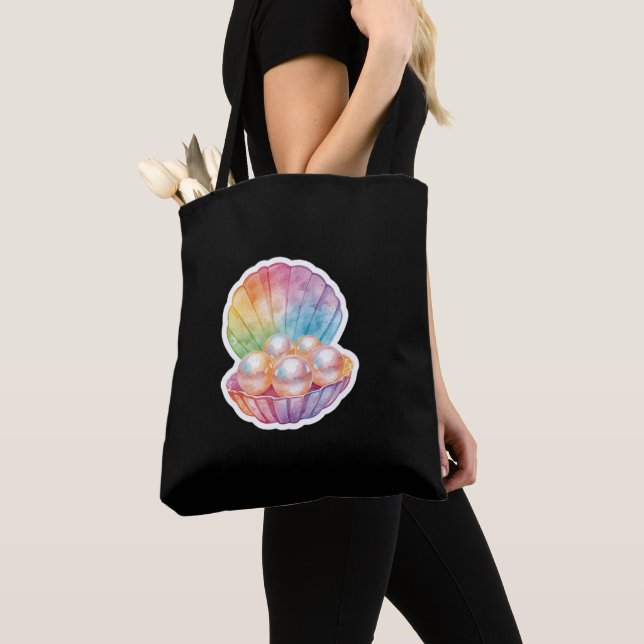 Elegant Seashell Tote Bag Stilvolle Strandgeschenk Tasche (Von Nahem)