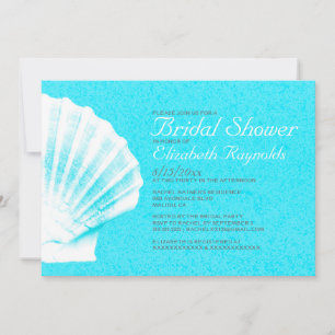 Elegant Seashells Destination Brautparty Einladung