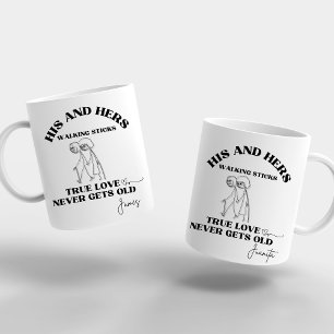 Elegant Seine und seine wahre Liebe werden nie alt Kaffeetasse