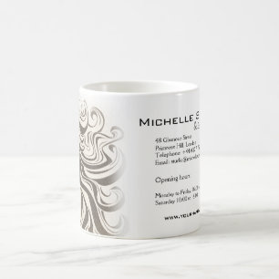 Elegant Sepia Chic Wavy Frisur Extensions Kaffeetasse