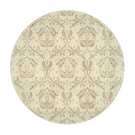 Elegant Sepia Tan Floral Pattern Schneidebrett