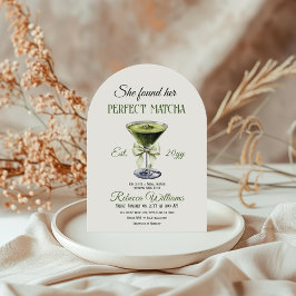 Elegant She fand ihr perfektes Matcha-Brautparty Einladung