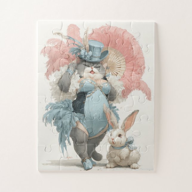 Elegant Show Bunny Jigsaw Puzzle (Vertikal)