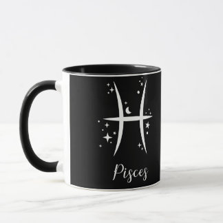 Élégant signe Zodiaque noir Mug