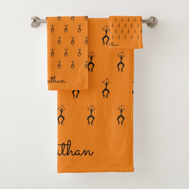 Elegant, Silhouette Lingala Dancers Badhandtuch Set (Insitu)