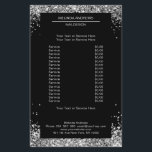 Elegant Silver Glitter both sides Flyer<br><div class="desc">Ein elegantes und raffiniertes Design mit einem digitalen Bild aus silberfarbenem Glas. Hinweis: Der Produktionsprozess verwendet keinen echten Film,  nur die Farbe wird gründlich gedruckt. Fügen Sie Ihre Daten,  Logos,  Firmendetails und Bilder in Minuten hinzu.</div>