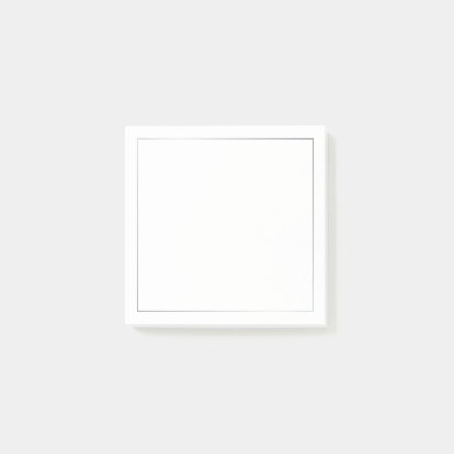 Elegant Silver Post-it Klebezettel (Vorderseite)