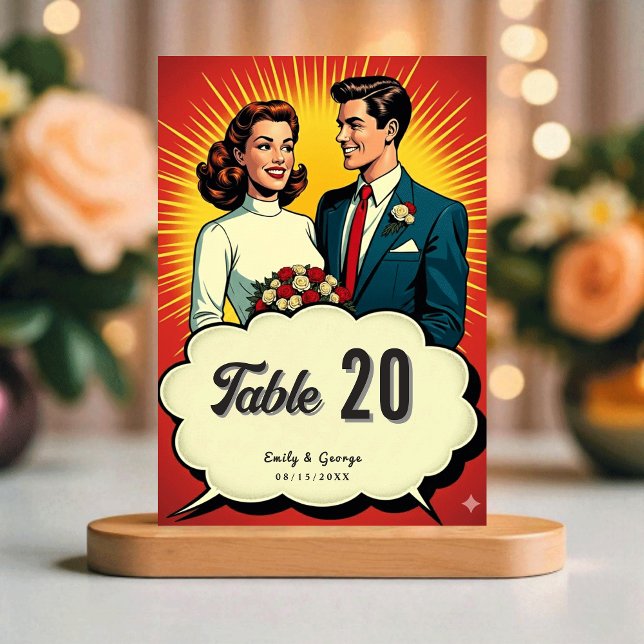 Elegant Simple Black And White Bride Groom Wedding Tischnummer (Von Creator hochgeladen)