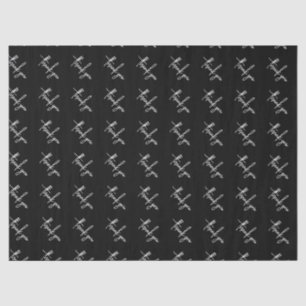 Elegant Simple Black Vielen Dank kleine Unternehme Seidenpapier