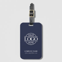 Elegant Simple Blue Business Logo Employee Travel