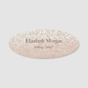 Elegant Simple Chic Bokeh Namensschild