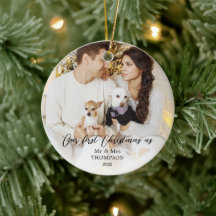 Elegant Simple First Christmas als Mr. & Mrs. Foto