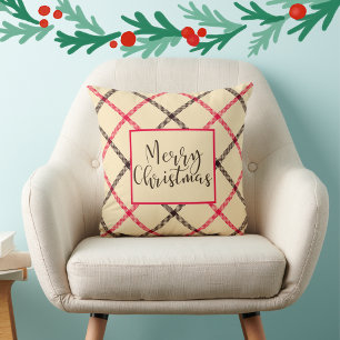 Elegant Simple Frohe Weihnachten Saison Kissen